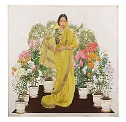 Махарани Индора, супруга махараджи. Портрет, парный к предыдущему