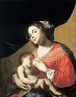 Кормящая Мадонна. Ок. 1650. Холст, масло. Художественный музей, Оломоуц, Чехия