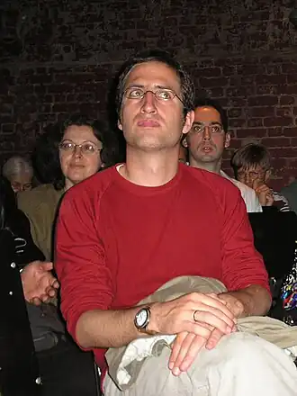 Бернхард Замес на IV Биеннале поэтов в Москве. 01.10.2005