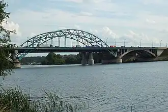 Бесединские мосты, вид с берега района Капотня