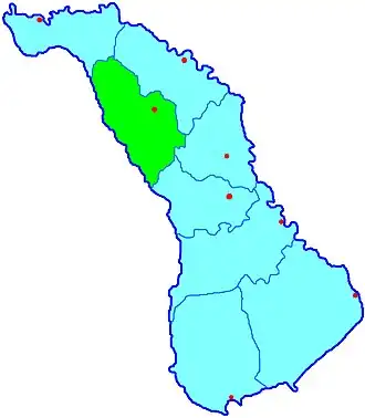 Белецкий уезд на карте