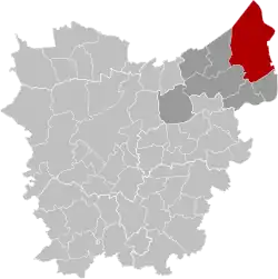 Расположение муниципалитета на карте провинции