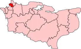 Округ Бексли в графстве Кент в границах 1945 — 1974 гг.