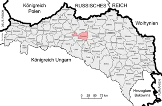Округ Пшемысль на карте