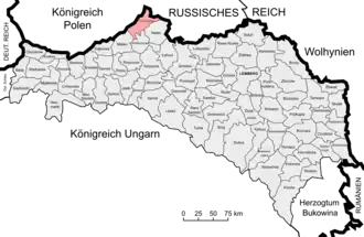 Округ Тарнобжег на карте