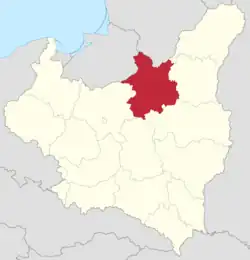 Белостокское воеводство на карте