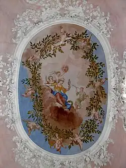 Роспись плафона библиотеки монастыря Св. Манга в Фюссене. 1719