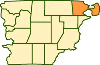 Департамент  Вьедма на карте