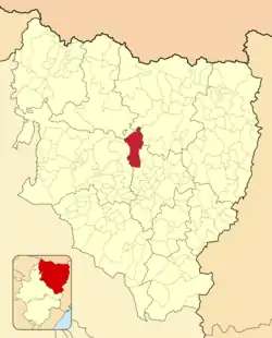 Расположение муниципалитета на карте провинции
