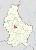 Расположение коммуны на карте Люксембурга