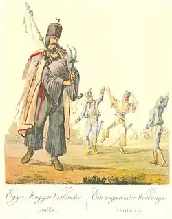 Вербункош в 32-м гусарском полку австрийской армии, играет полковой музыкант Йожеф Роман (венг. Román József)