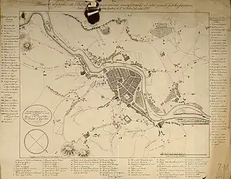 Карта-схема осады Бильбао в 1835 г.