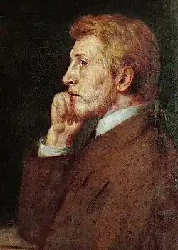 Портрет Адольфа фон Гильдебранда. Деталь картины «Портрет Гильдебранда и Гранта. 1870. Холст, масло. Кунстхалле, Мангейм