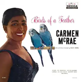 Обложка альбома Кармен Макрей «Birds of a Feather» (1958)