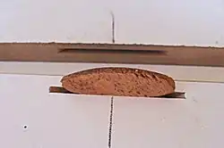 Вырез ламельным фрезером, вставленный ламель