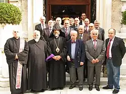 Archbishop Sebouh with representatives of Istanbul Armenian Community