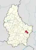 Расположение коммуны на карте Люксембурга