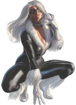 Чёрная кошка на варианте обложки комикса Mary Jane & Black Cat #4 (март 2023)Художник — Алекс Росс