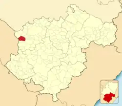 Расположение муниципалитета на карте провинции