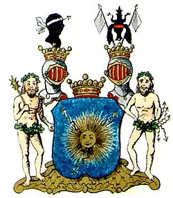 Герб баронов Бликсен-Финекке