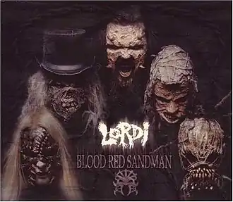 Обложка сингла Lordi «Blood Red Sandman» (2004)