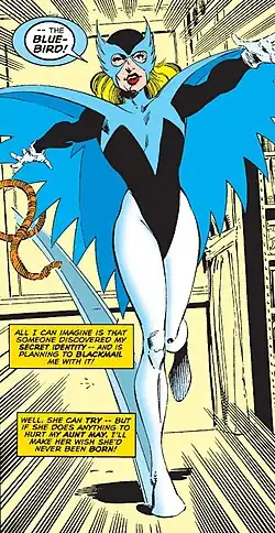 Синяя птица в комиксе Untold Tales of Spider-Man #11 (Июль, 1996)Художник — Пэт Оллифи.