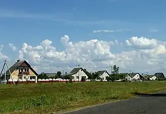 Вид с трассы Марьина Горка — Талька