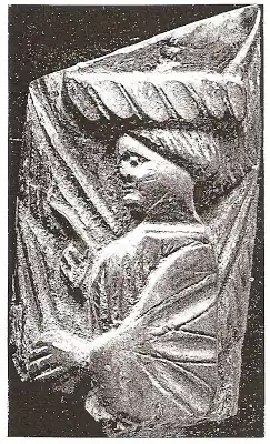 Доротея Горянская. Изображение на позолоченной животной кости