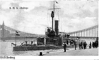Монитор «Бодрог» в Будапеште. 1904 год
