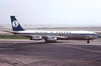 Boeing 707-329 авиакомпании Sabena, идентичный разбившемуся