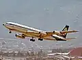 Boeing 707 авиакомпании Olympic Airlines совершает взлёт из Элиникона (1973 год)