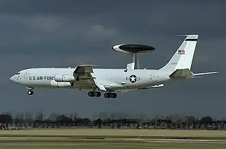 Boeing E-3B Sentry, аналогичный разбившемуся