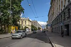 Большая Монетная возле пересечения с Каменноостровским проспектом