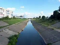 Спрямлённое русло Сарапулки