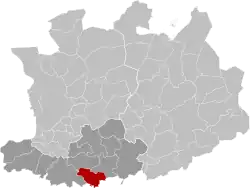 Расположение муниципалитета на карте провинции