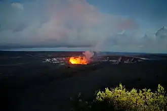 Кратер Халемаумау, июнь 2017