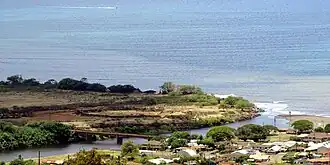 Устье реки летом 2017 года.