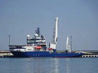 Ледокол Botnica в порту Таллина в 2023 году