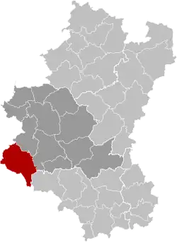 Расположение муниципалитета на карте провинции