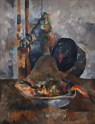 Василий Рождественский. «Натюрморт с лещом», 1921 г.