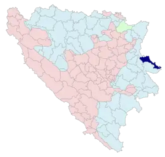 Община Братунац на карте