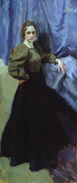 О. Э. Браз. Портрет Е. М. Мартыновой. 1896