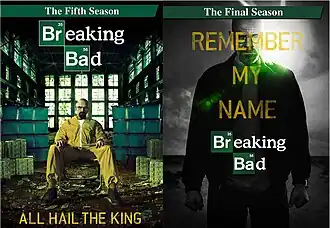 Регион 1 DVD обложки для пятого сезона и финального сезона.