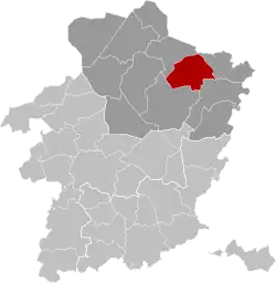 Расположение муниципалитета на карте провинции