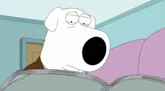 Промокартинка. Брайан читает пьесу Стьюи