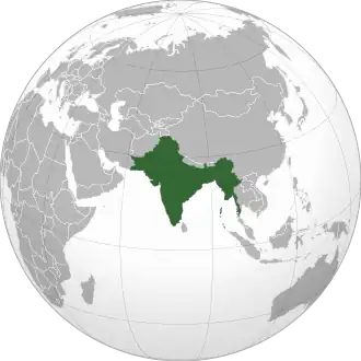 Территория Британской Индии в 1936 году