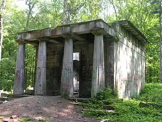 Мавзолей семьи фон Хойм в парке Дайернфурт (Бжег-Дольны) в Силезии. 1800—1802