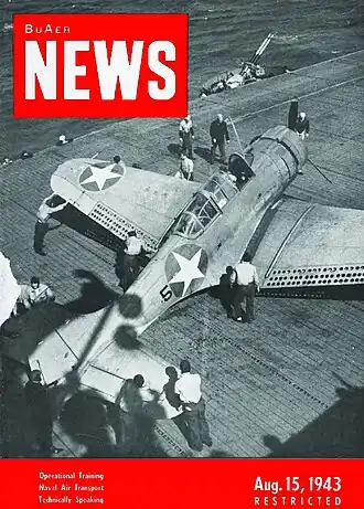 Обложка журнала BuAer News за 15 августа 1943 года