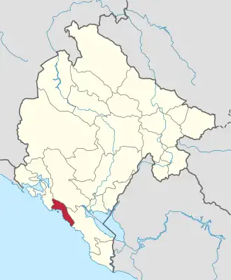 Будва на карте