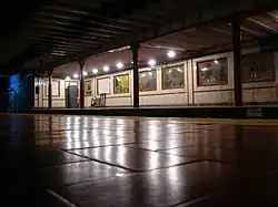 Станция ночью